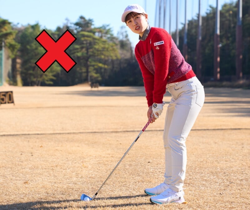 女子プロが教えるフェードボールの構え!正しいのはどっち?