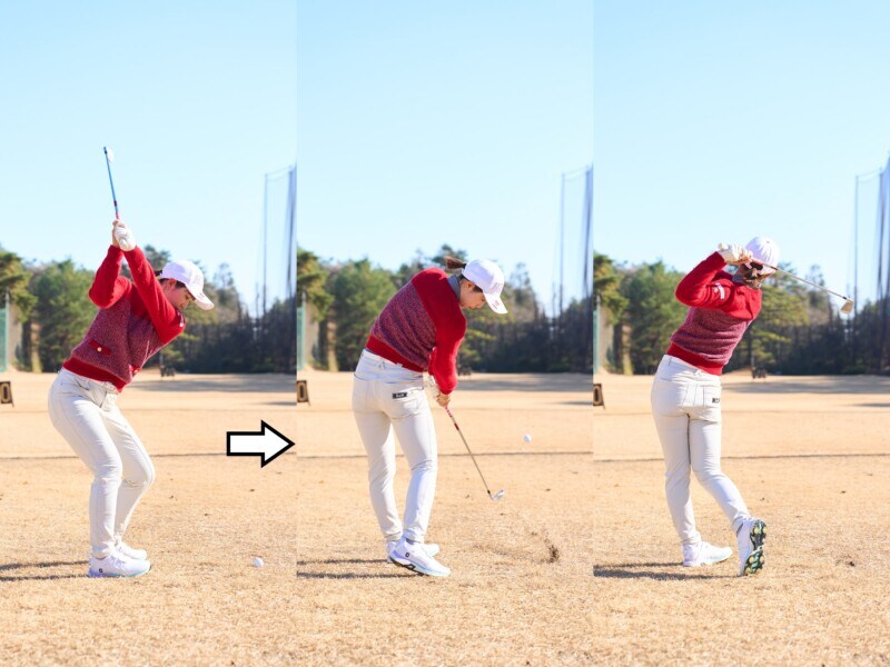 女子プロが教えるフェードボールの構え!正しいのはどっち?