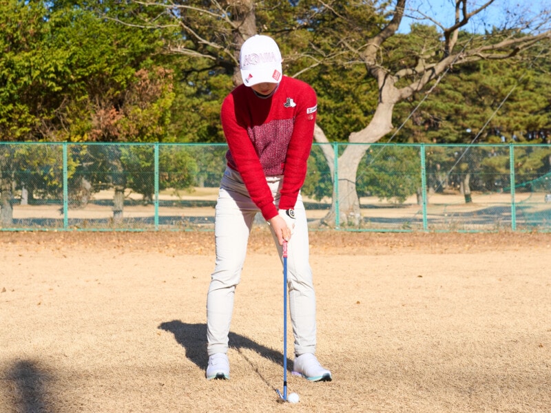 女子プロが教えるフェードボールの構え!正しいのはどっち?