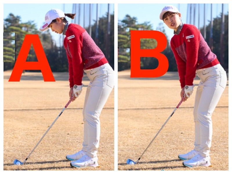女子プロが教えるフェードボールの構え!正しいのはどっち?