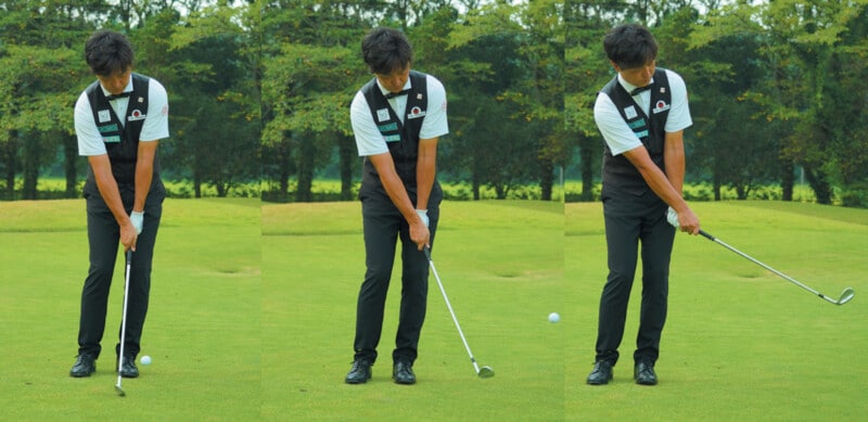 アプローチはフィニッシュで打ち分ける！上げる、転がすも自由自在
