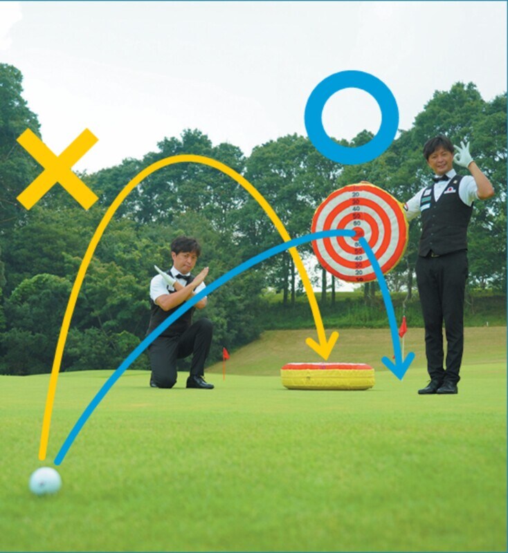 アプローチはフィニッシュで打ち分ける！上げる、転がすも自由自在