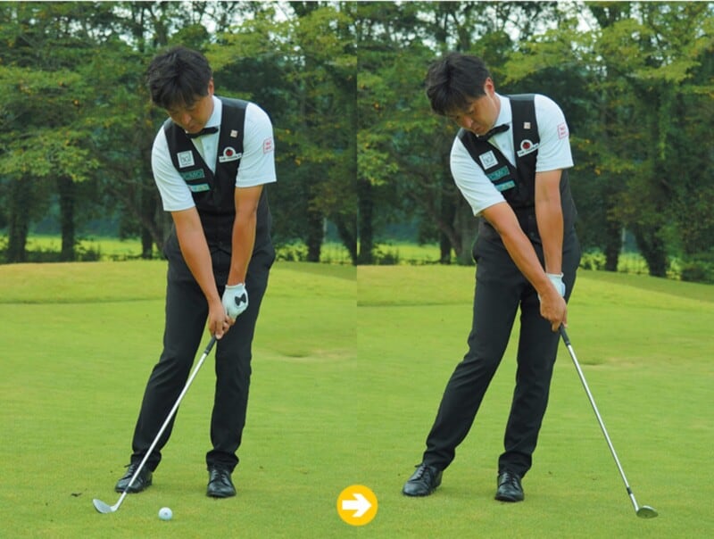 アプローチはフィニッシュで打ち分ける！上げる、転がすも自由自在