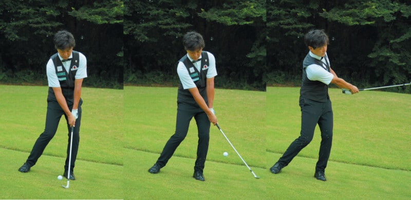 アプローチはフィニッシュで打ち分ける！上げる、転がすも自由自在