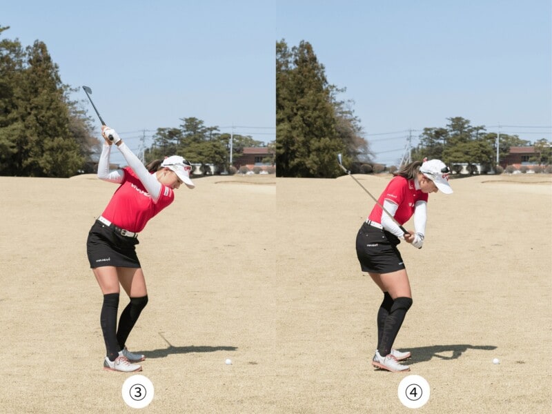 アイアンの再現性が高まる女子プロの“ねじらないスイング”とは？プロが解説
