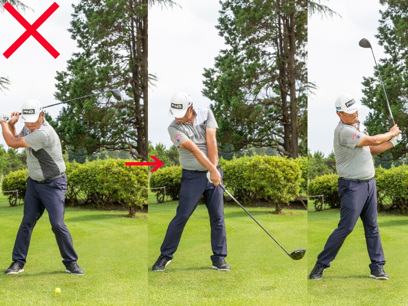 ミスショットを防ぐ素振りはどっち？本番と同じスピードや力感で振る