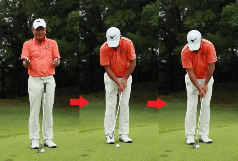 シニアプロの確実に寄せる方法！ヒジをゆるめて関節の硬さをカバー