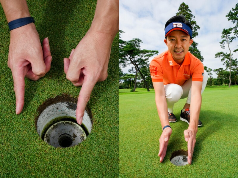 真っすぐ狙うと入らない！パッティングは「斜めに狙う」が正解