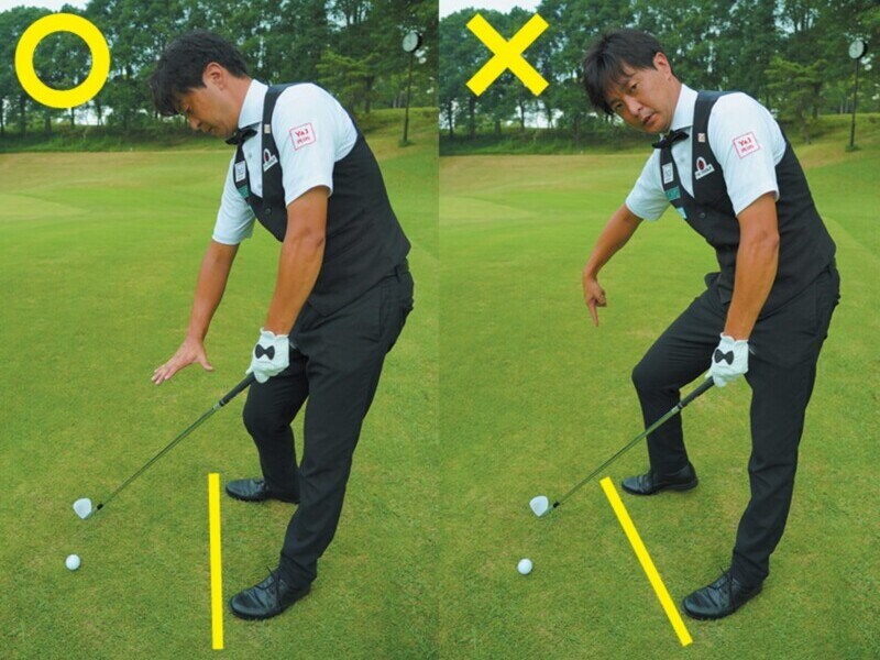 オープンスタンスはなぜNG?左足下がりからのアプローチの打ち方は…