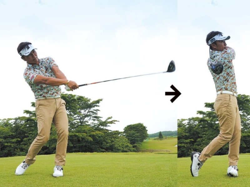 宮本勝昌が飛距離アップのコツを伝授！クラブを逆さにもって素振り