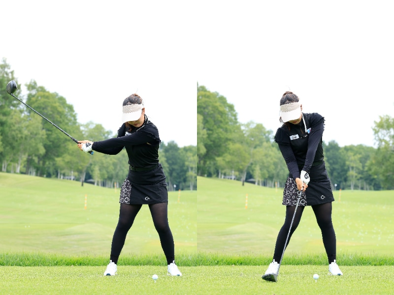 女性コーチが“タメの作り方”を解説！ドライバーの飛距離を伸ばす方法