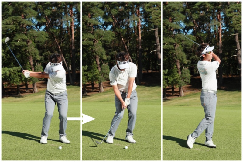 ボールから離れて立つと高く上がる！アプローチのコツを男子プロが解説