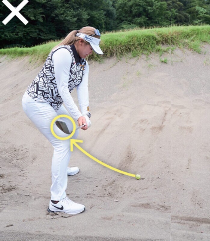 女子プロが教えるバンカー脱出法!構え方とグリップが重要