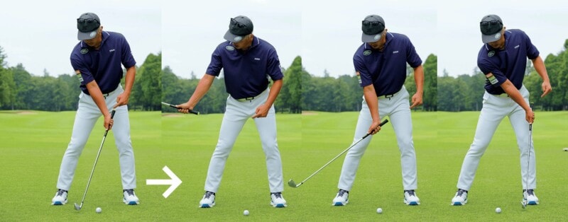 アイアンをしっかりミートするコツ！分厚い当たりするには手首の角度が重要