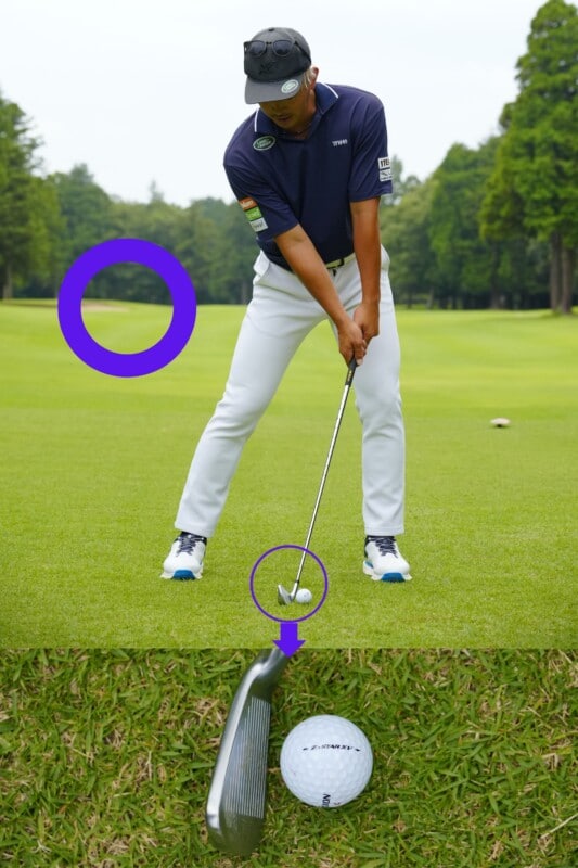 アイアンをしっかりミートするコツ！分厚い当たりするには手首の角度が重要