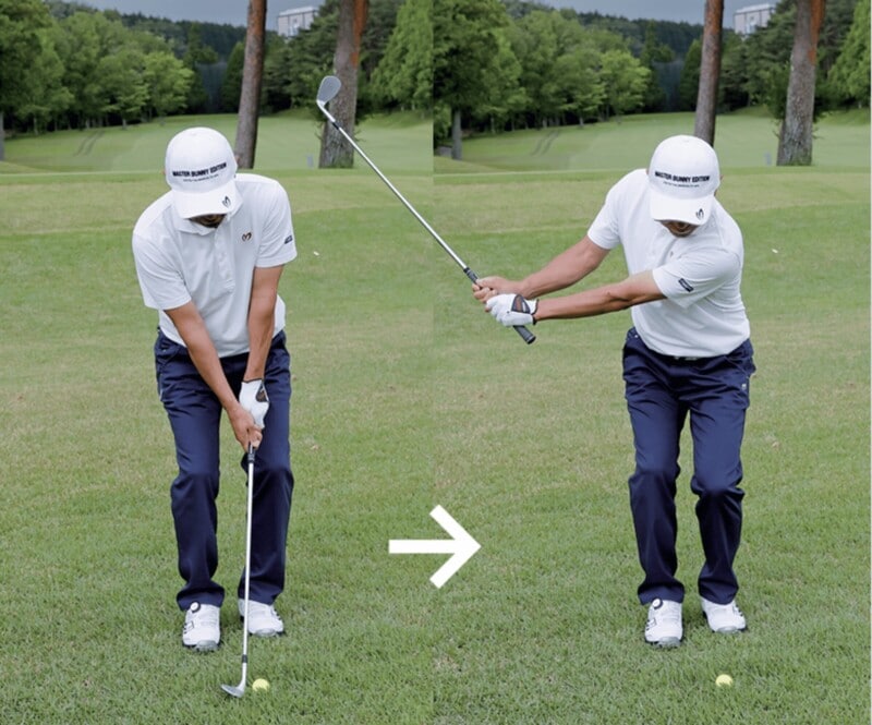 アイアンをしっかりミートするコツ！分厚い当たりするには手首の角度が重要