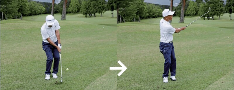 アイアンをしっかりミートするコツ！分厚い当たりするには手首の角度が重要