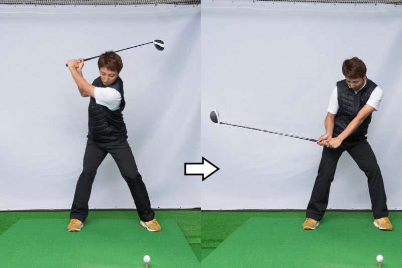 ダウンスイングでの正しいローテーションとは？分析データをもとに解説