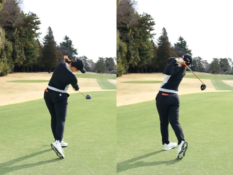 250ヤード近く飛ばす女子プロのスイング解説!強烈パワーフェードの打ち方とは?