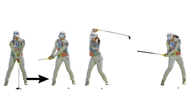 連続写真ですぐ上達！　下半身の使い方をマスターすればFWがうまくなる！　小祝さくら