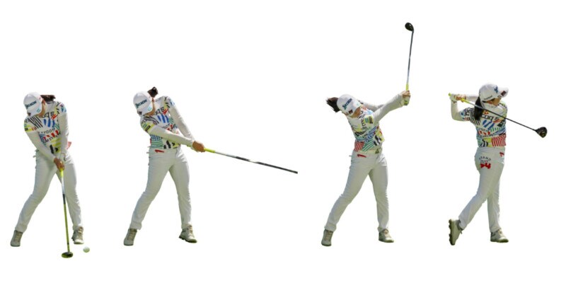 連続写真ですぐ上達！　下半身の使い方をマスターすればFWがうまくなる！　小祝さくら