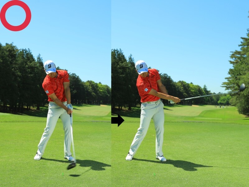 クラブの芯でとらえて真っすぐ飛ばす！男子プロが分かりやすく解説