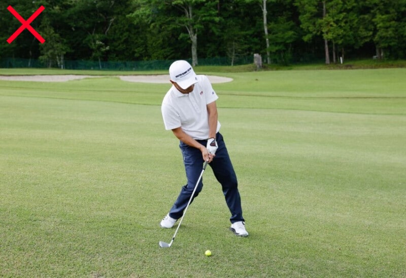 左足下がりのライを引っかけない方法とは?ベテラン男子プロが解説