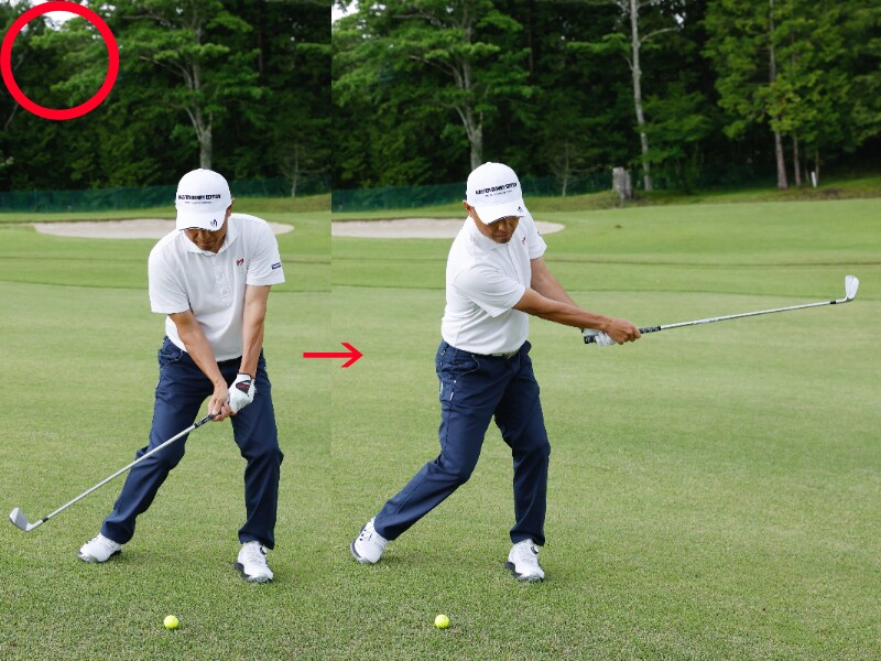 左足下がりのライを引っかけない方法とは?ベテラン男子プロが解説