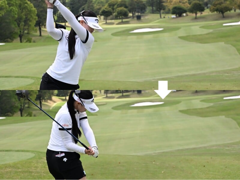 生粋のドローヒッターの柏原明日架！巧みなテクニカルスイングを解説