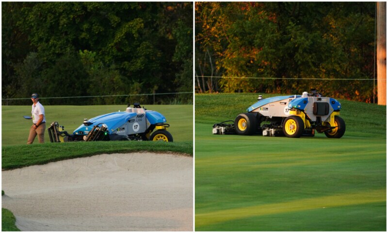 ゴルフ場に導入された“数百万円のロボット”って?最新機器に注目