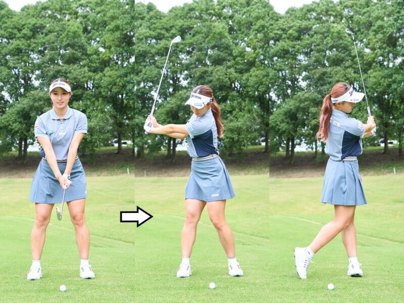 “手打ちスイング”がすぐ直る！女子プロが教えるハーフスイング練習法
