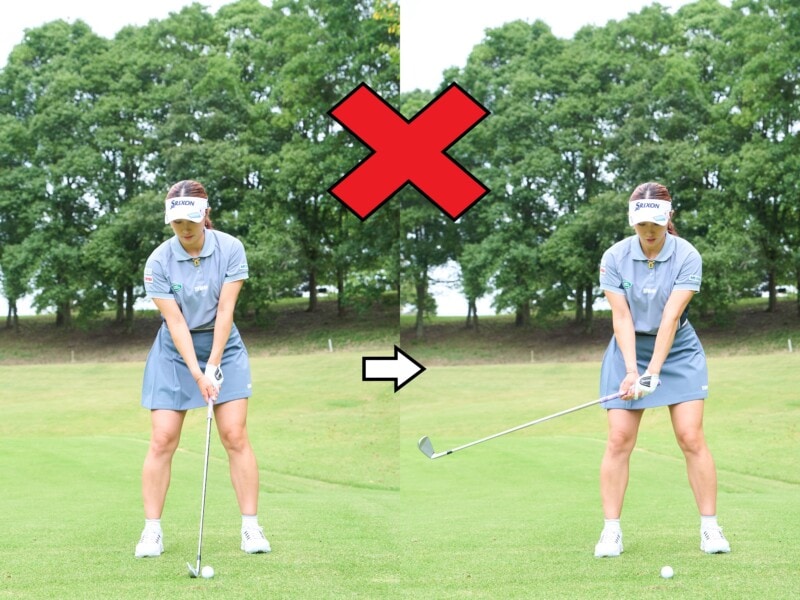 “手打ちスイング”がすぐ直る！女子プロが教えるハーフスイング練習法
