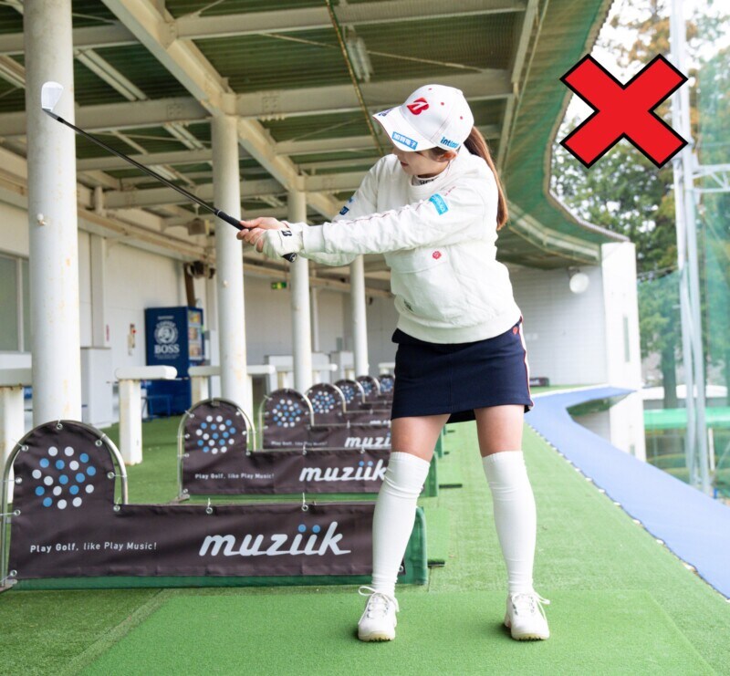 “下半身リード”がすぐに身につく方法とは?トップで3秒間静止してから打つ