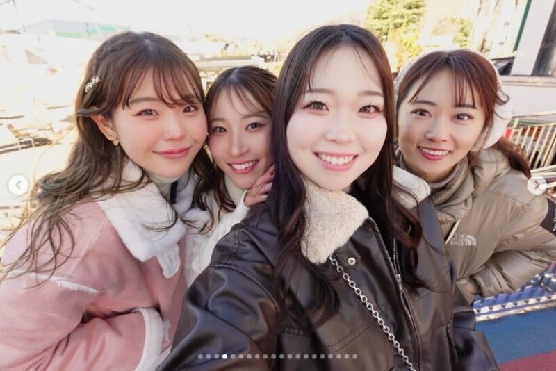 吉田優利、安田祐香・後藤未有・渋沢莉絵留とのプラチナ世代旅!神ショットが続出