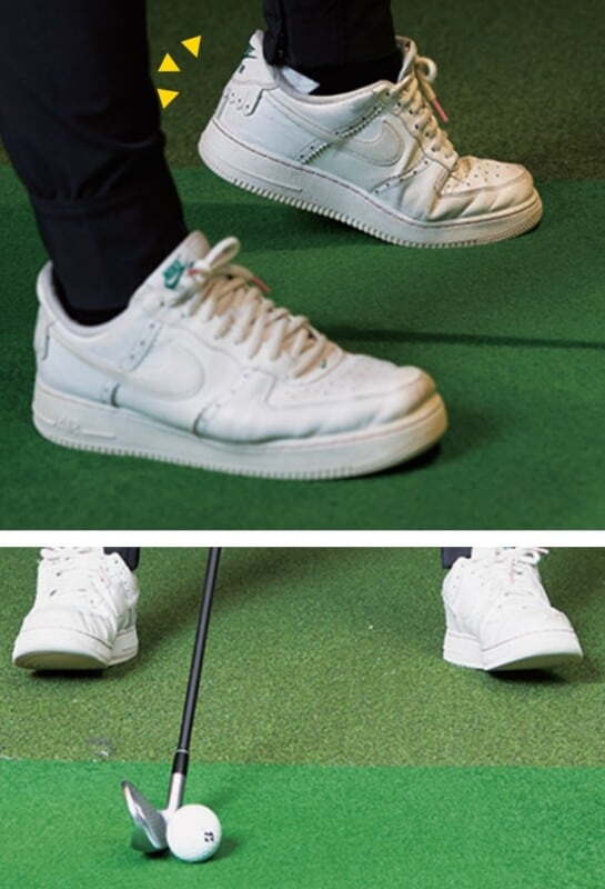 左足上がり、左足下がりの傾斜地での打ち方ガイド!練習方法を解説