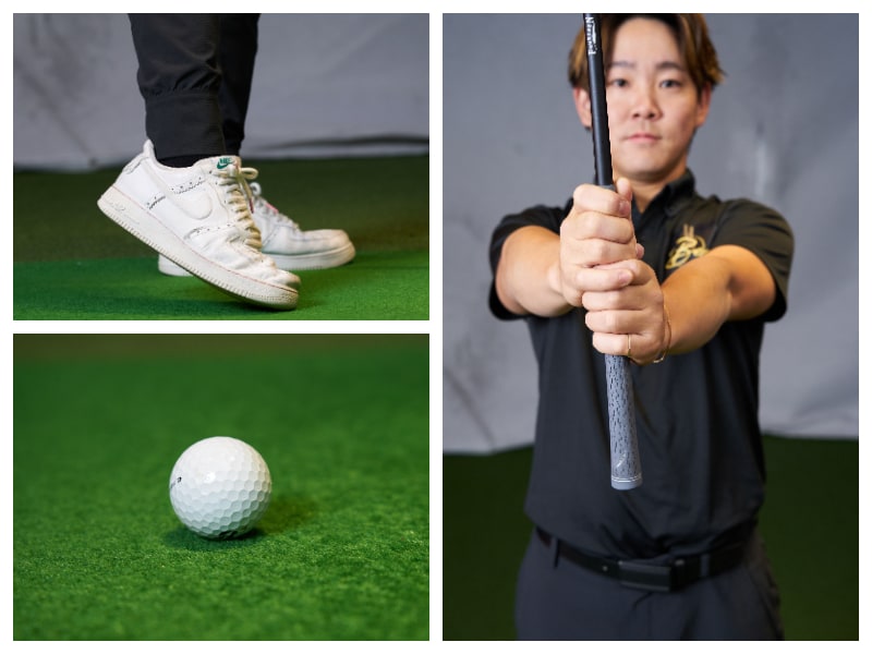 左足上がり、左足下がりの傾斜地での打ち方ガイド!練習方法を解説