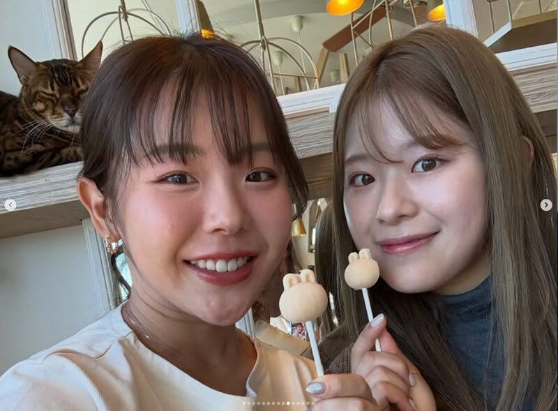 吉田優利　妹・吉田鈴の誕生日に仲良し姉妹ショットを公開「前髪とかしてあげよっか」