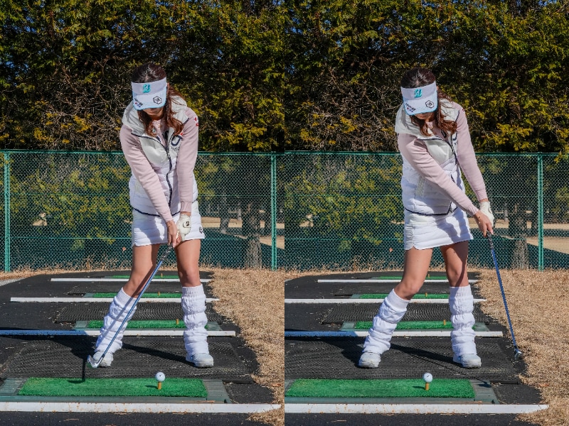 ダフリのミスをすぐに防ぐ！ベタ足でレベルブローにボールをとらえる