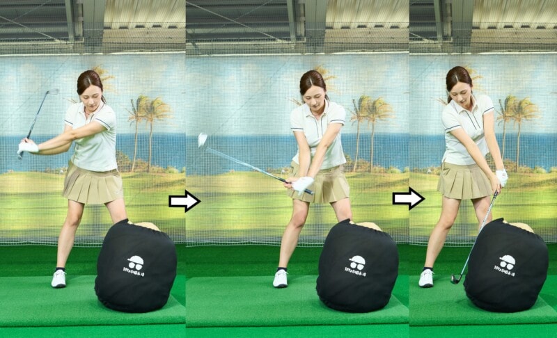 簡単にターフが取れる方法をレッスン！ポイントは「右足を引いて…」