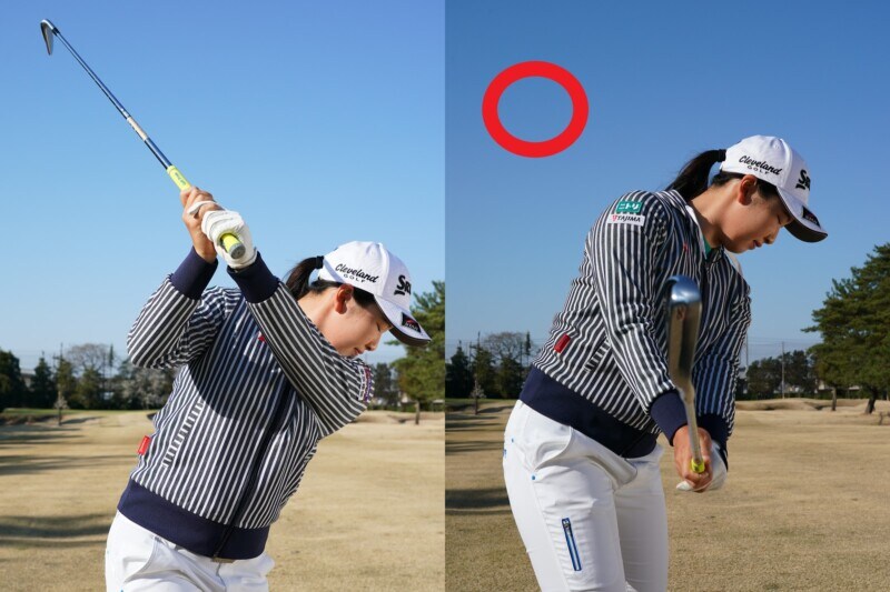 “正しいフェース向き”はどっち?フェースターンを使って振り上げるのが正解