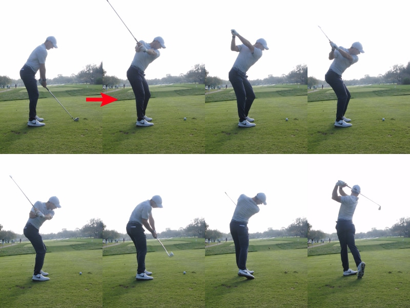 シャローイングが小さめのローリー・マキロイは脚の屈曲・伸展を使ってパワーを引き出す