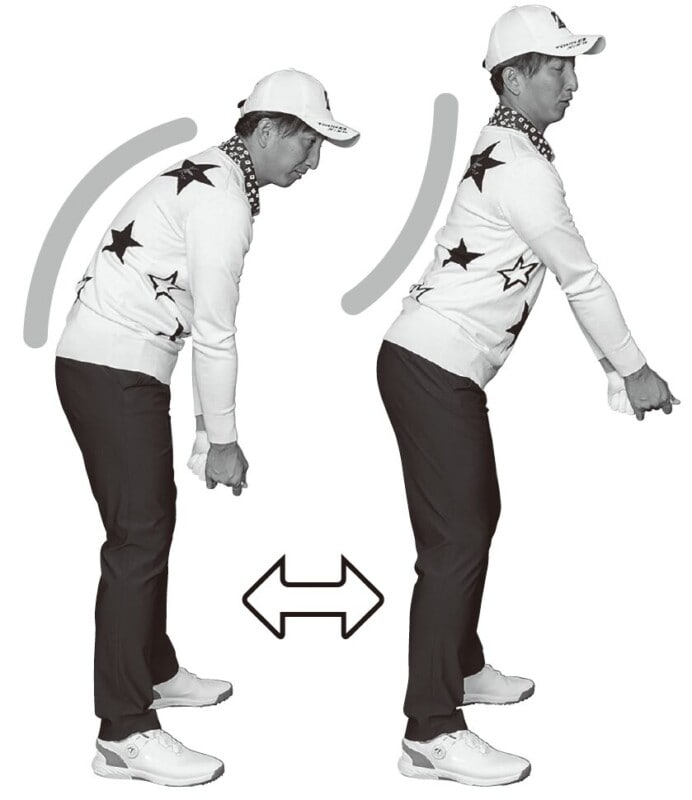 背中を真っすぐに構えるのはNG！正しい構え方をプロが解説