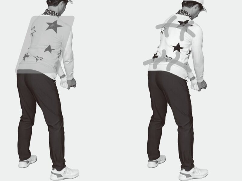 背中を真っすぐに構えるのはNG！正しい構え方をプロが解説