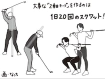 “1日20回のスクワット”でゴルフが上達する！安定したショットを習得しよう