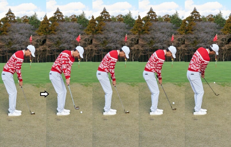 ミスなく転がすコツは?ハンドアップ&フェースを閉じるが正解!