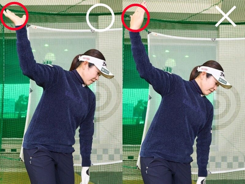飛距離アップのコツは「右肩の位置」に注目！女子プロがレッスン