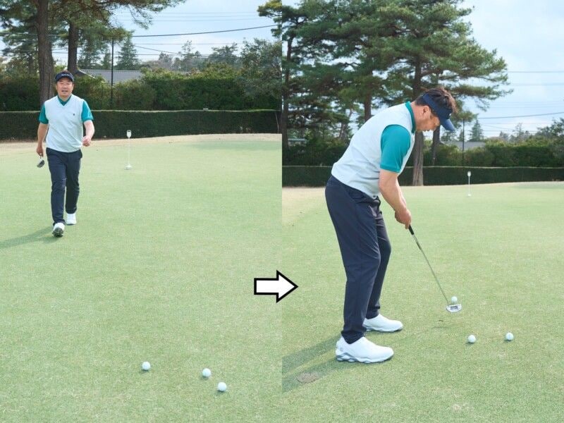 ラウンド前にすぐできる!「3パットを防ぐ」練習法をシニアプロが解説