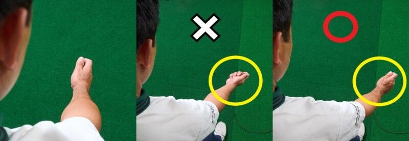 バックフェースを見るドリルで“つかまる”フェースコントロールを覚える
