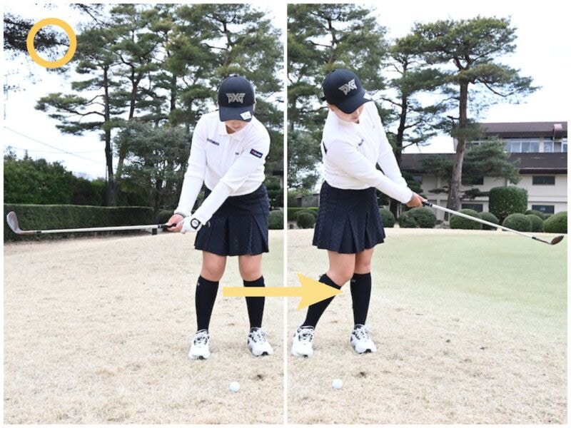 距離を打ち分けるコツは″ボール位置”だけ！カンタンに寄せる方法を女子プロが解説