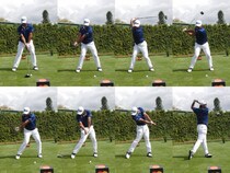右ヒザは絶対に動かさない！トップ男子プロのスイング解説